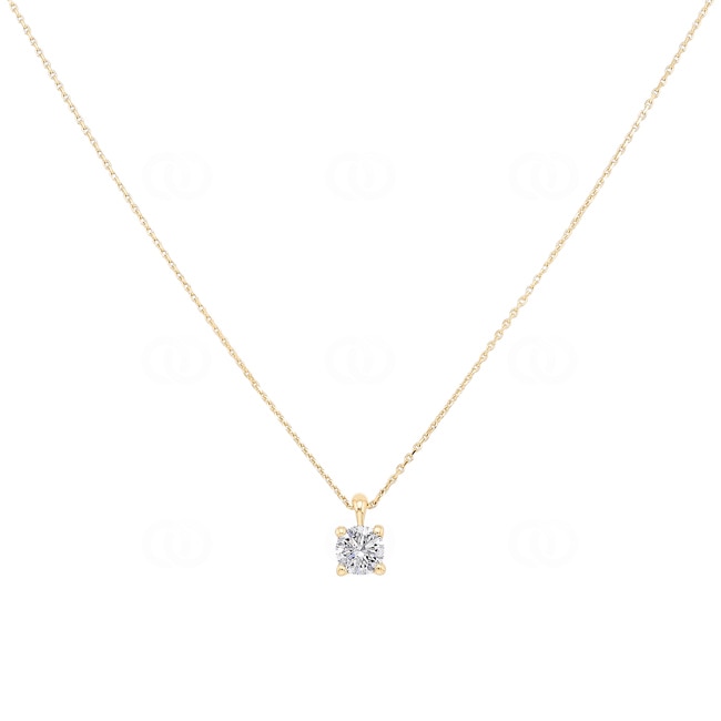 Necklace with Pendant 750/18 K Yellow Gold with Diamond 0.30 ct H/si - AN-096951-30-GG