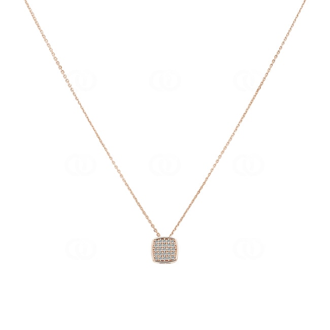 Necklace with Pendant 750/18 K Rose Gold with Diamonds 0.06 ct H/si by CHRISTIAN - AN-097450-RG