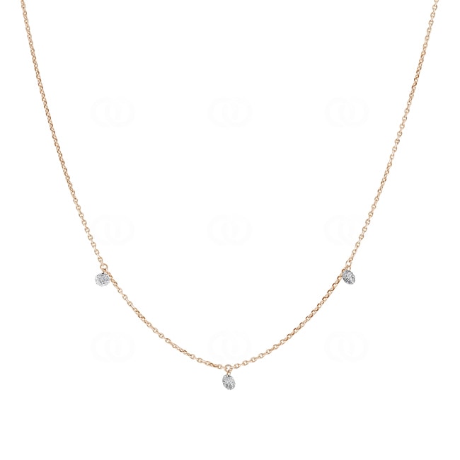 Necklace with Pendant 750/18 K Rose Gold with Diamonds 0.40 ct H/si by CHRISTIAN - AN-3000728564