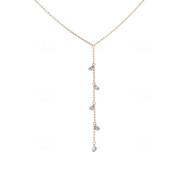 Collier mit Anhänger 750/18 K Roségold mit Diamanten 0.48 ct H/si by CHRISTIAN - AN-3000728570