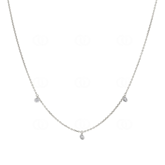 Necklace with Pendant 750/18 K White Gold with Diamonds 0.40 ct H/si by CHRISTIAN - AN-3000728562