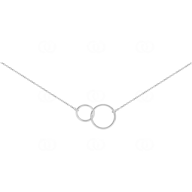 Collier mit Anhänger 925 Silber rhodiniert 42cm - 332072