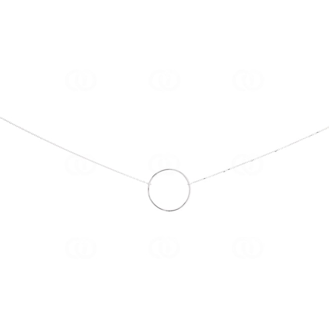 Collier mit Anhänger 925 Silber rhodiniert 42cm - 332165