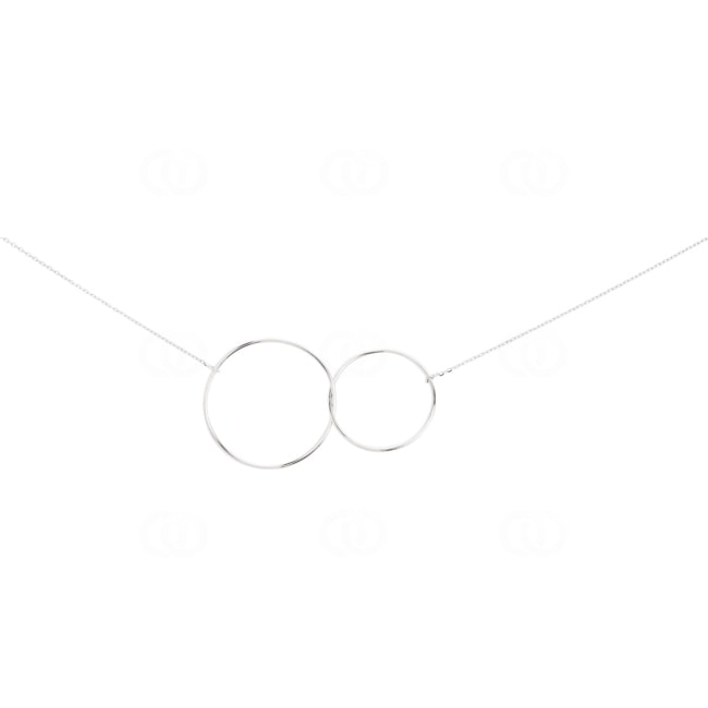 Collier mit Anhänger 925 Silber rhodiniert 42cm - 332166