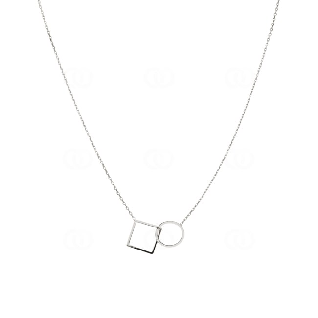 Collier mit Anhänger 925 Silber rhodiniert 42cm - 332184