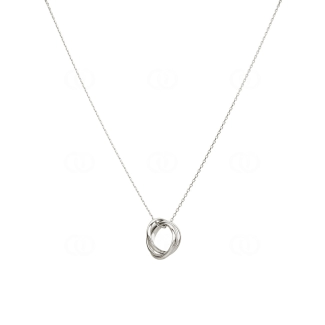 Collier mit Anhänger 925 Silber rhodiniert 42cm - 332295