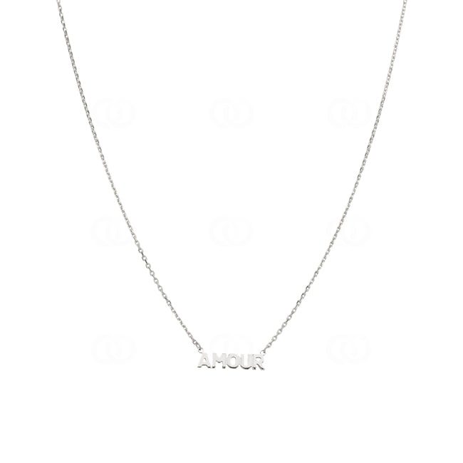 Collier 925 Silber rhodiniert Amour 42cm - 332271