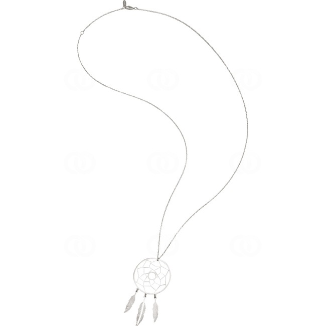 Necklace 925 Silver rhodium-plated Dreamcatcher 42cm - 302690