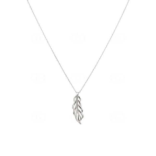 Collier 925 Silber rhodiniert Zweig 42cm - 332322