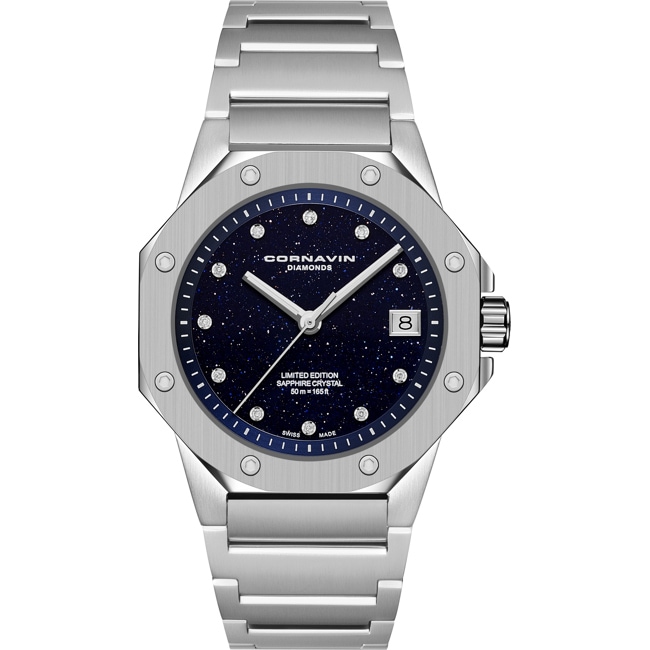 Cornavin Downtown Sky Aventurine Diamonds Limited Edition - CO.SKY.08D.B