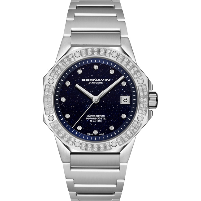 Cornavin Downtown Sky Aventurine Diamonds Limited Edition - CO.SKY.08D.DW.B