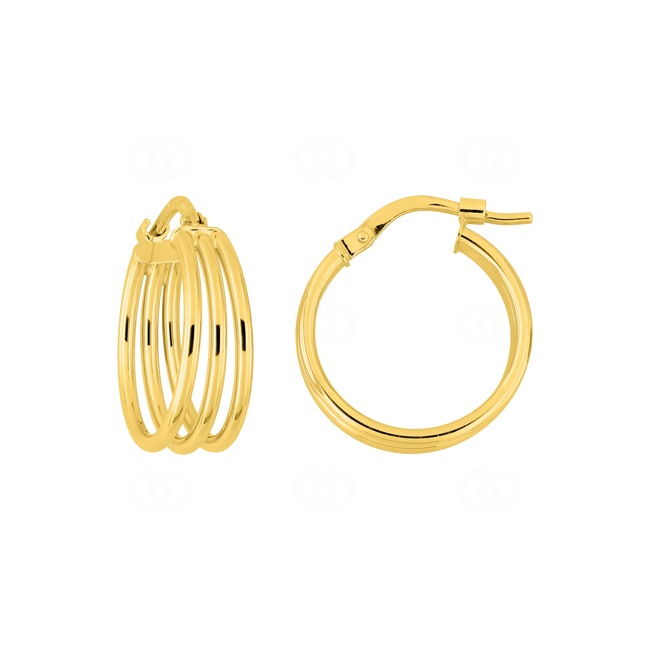Hoop Earrings 375/9 K Yellow Gold Ø 17mm - 9K3873.1