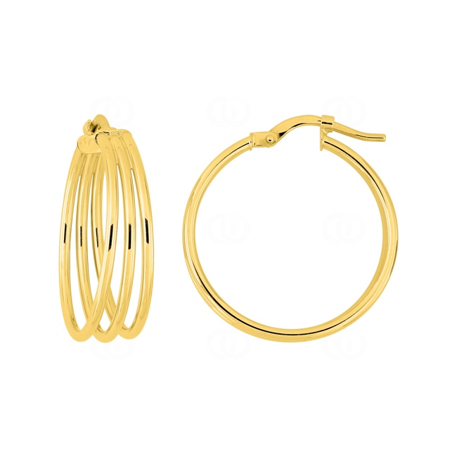 Hoop Earrings 375/9 K Yellow Gold Ø 22mm - 9K3873.2