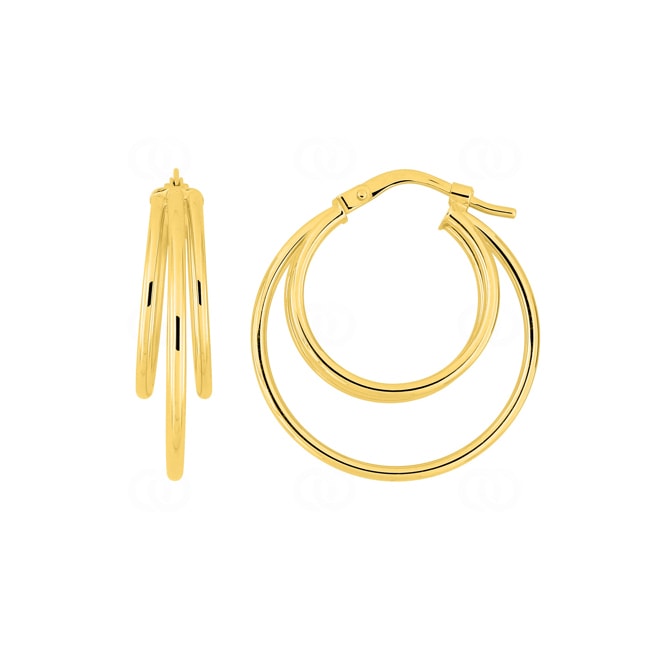 Créoles or jaune 375/9 ct Ø 23mm - 9K3871