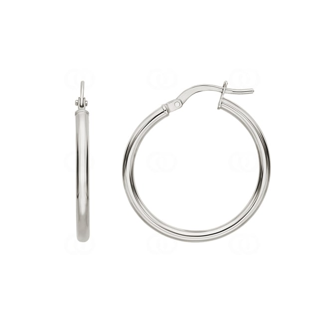 Creolen 375/9 K Weissgold 2.0mm Ø 30mm - 651002.4