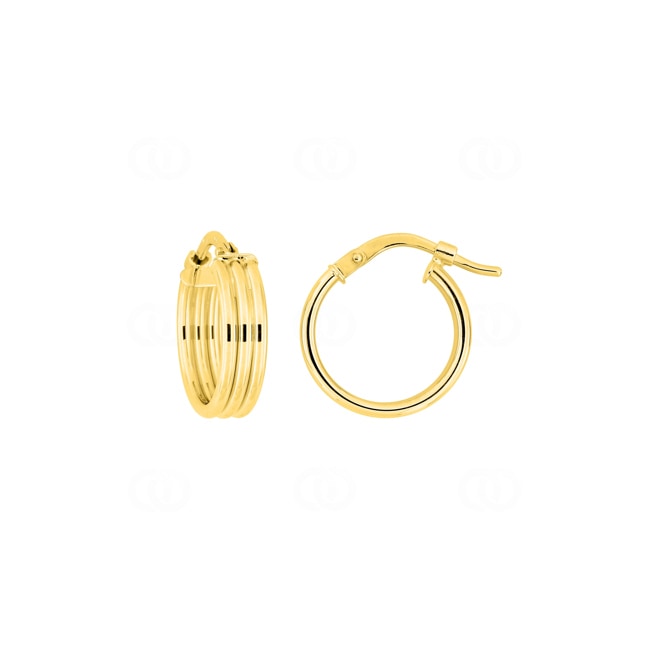 Créoles or jaune 750/18 ct Ø 12mm - 2664.2