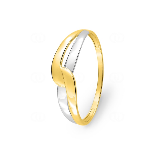 Ring 750/18 K Yellow Gold Two-tone - 1.7057.03