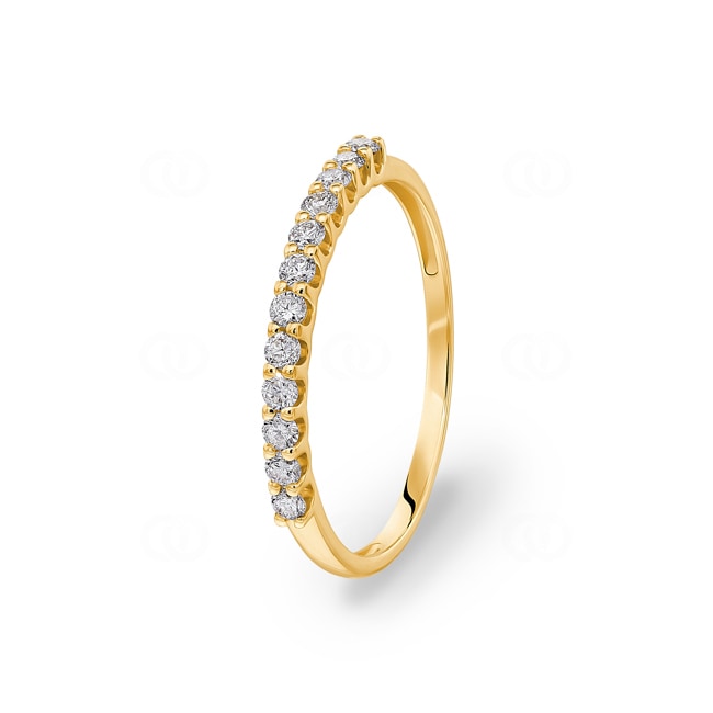 Ring 750/18 K Yellow Gold with Diamonds 0.25 ct H/si - RI-69264-GG