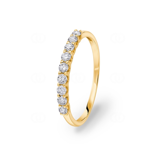 Ring 750/18 K Yellow Gold with Diamonds 0.33 ct H/si - RI-71481-GG
