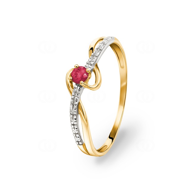 Ring 750/18 K Yellow Gold with Ruby - 08PE57BR