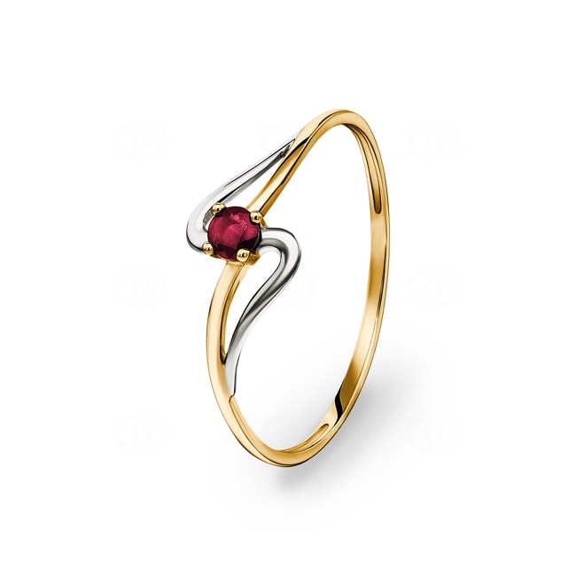 Ring 750/18 K Yellow Gold with Ruby - 08PO41BR
