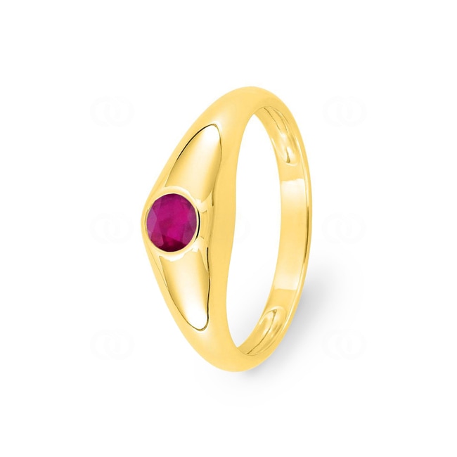Ring 750/18 K Yellow Gold with Ruby - 1545R