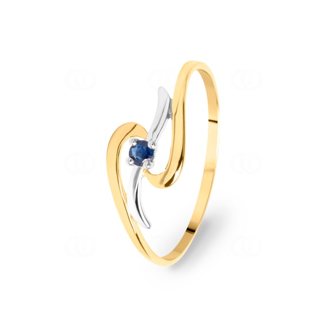 Ring 750/18 K Yellow Gold with Sapphire 0.07ct. - IK025BS
