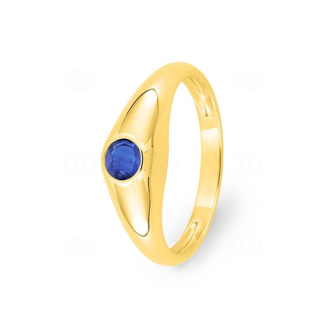 Ring 750/18 K Yellow Gold with Sapphire - 1545S