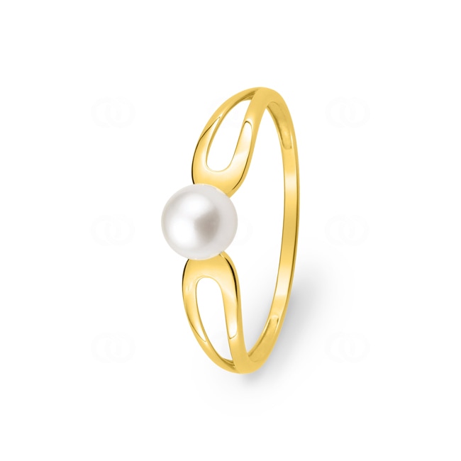 Damenring 750/18 K Gelbgold mit Süsswasserzuchtperle Ø 5mm - 1.7226.P0