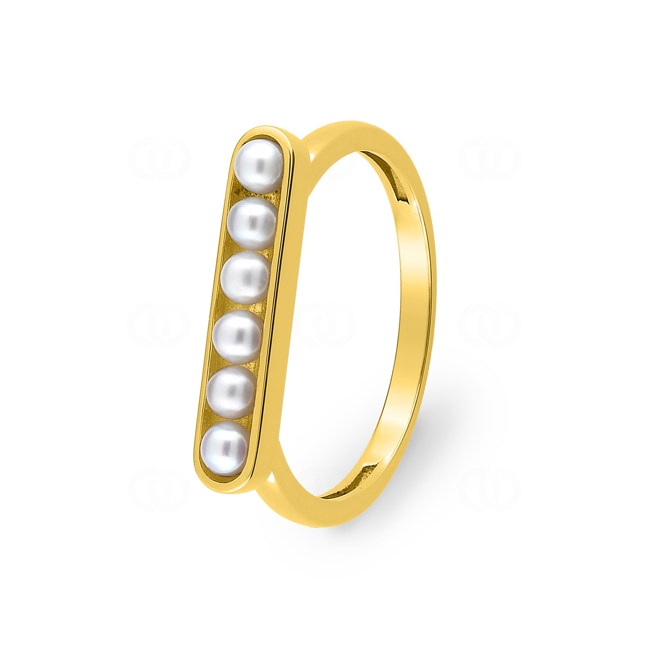 Ring 750/18 K Yellow Gold with Freshwater Pearls Ø 2.5mm - 1.7148.P0