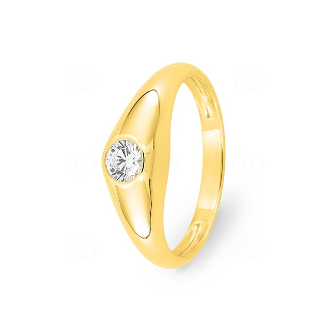 Ring 750/18 K Yellow Gold with Cubic Zirconia - 1545Z