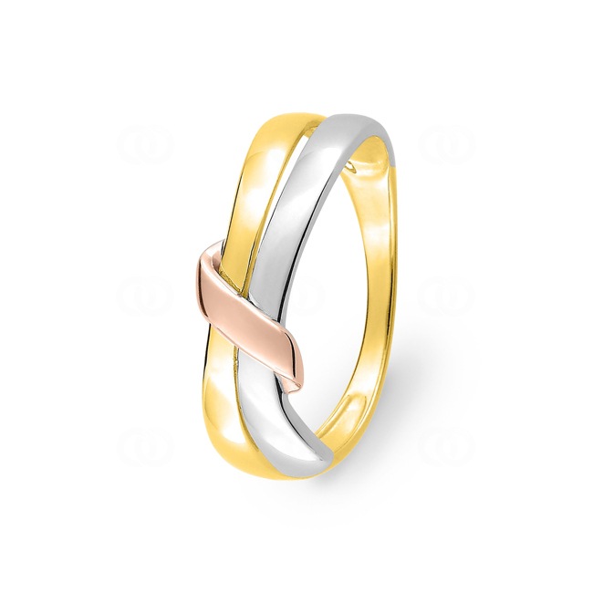 Damenring 750/18 K Tricolor - 1.7054.05