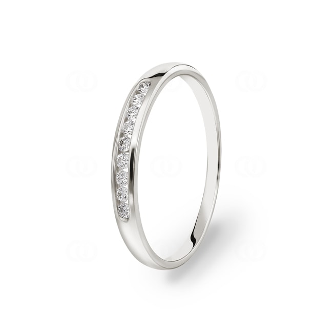 Ring 750/18 K White Gold with Diamonds 0.13 ct H/Si - PR9286-01-WG