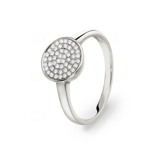 Damenring 750/18 K Weissgold mit Brillanten 0.18 ct H/Si Ø 56 - PR7171/01