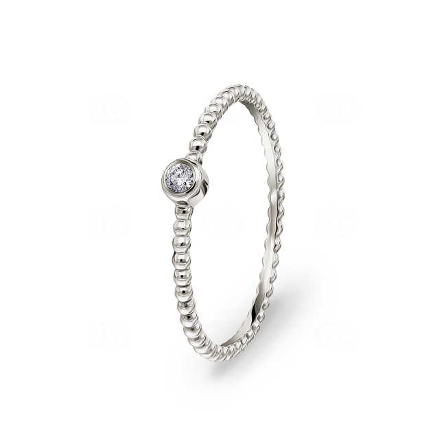 Bague or gris 750/18 ct avec diamant 0.03  ct H/si by CHRISTIAN Bague or gris 750/18 ct avec diamant 0.03  ct H/si by CHRISTIAN - RI-101011-WG