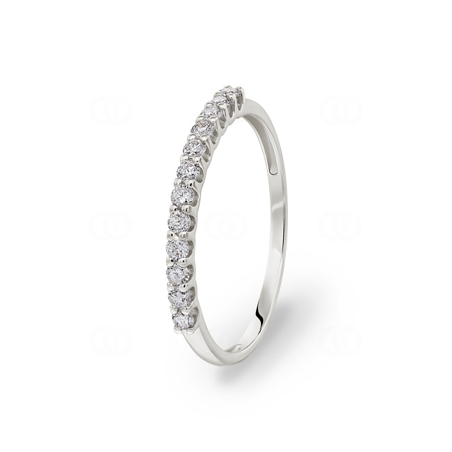 Bague or gris 750/18 ct avec diamants 0.25 ct H/si - RI-69264-WG