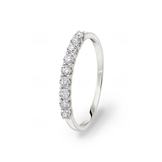 Ring 750/18 K White Gold with Diamonds 0.33 ct H/si - RI-71481-WG