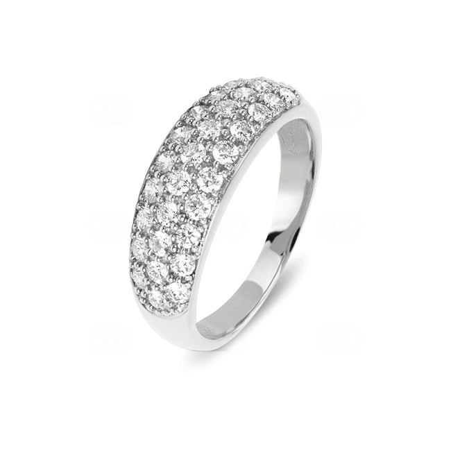 Damenring 750/18 K Weissgold mit Diamanten 0.79 ct H/Si - PR02274-01-WG