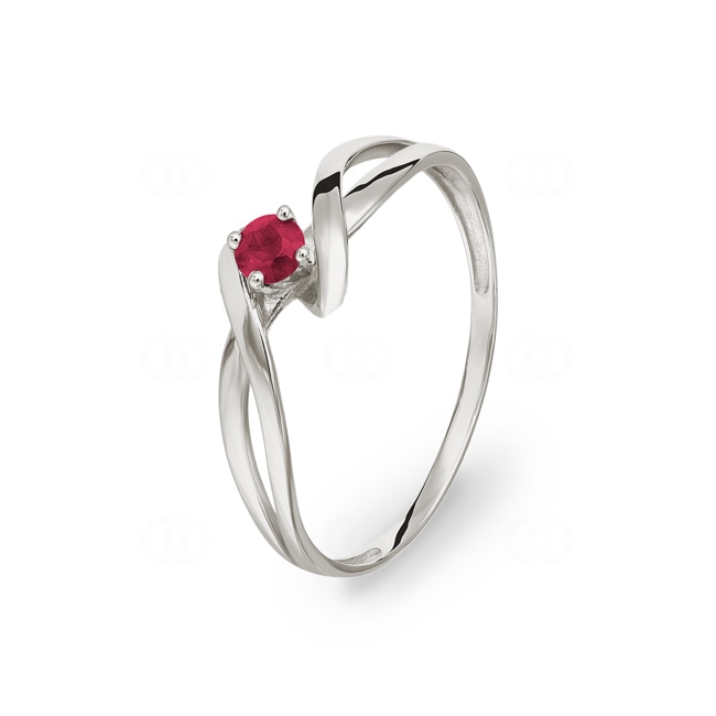 Ring 750/18 K White Gold with Ruby - 08PL43GR