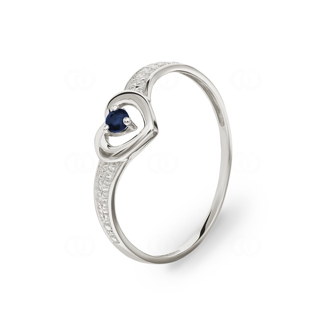Ring 750/18 K White Gold with Sapphire - 08PG16GS