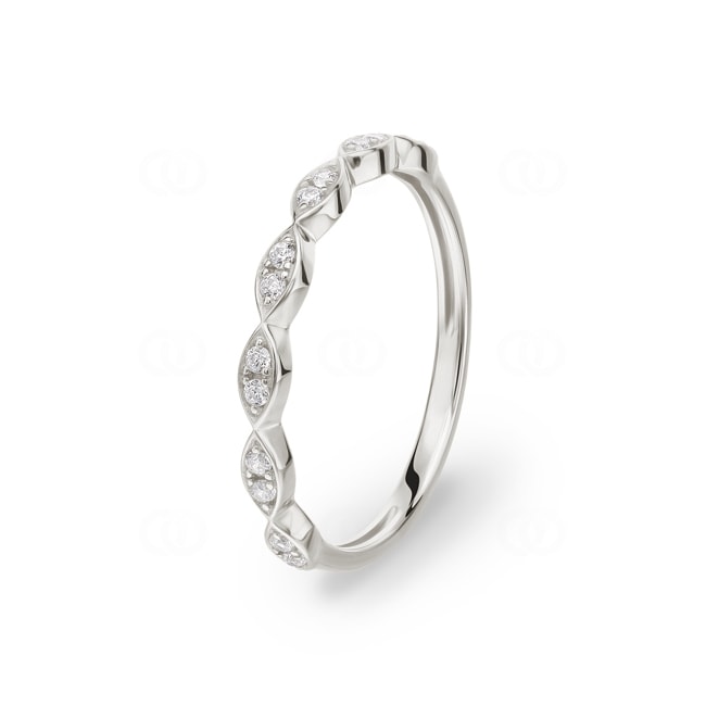 Ring 750/18 K Weissgold Fantasie mit Zirkonia - 1.7137.Z1