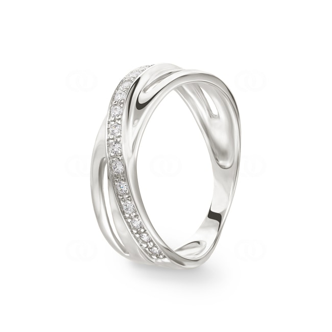 Ring 750/18 K Weissgold Fantasie mit Zirkonia - 1.984.Z1