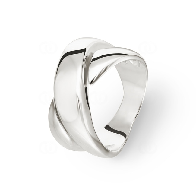 Damenring 925 Silber rhodiniert - 337371