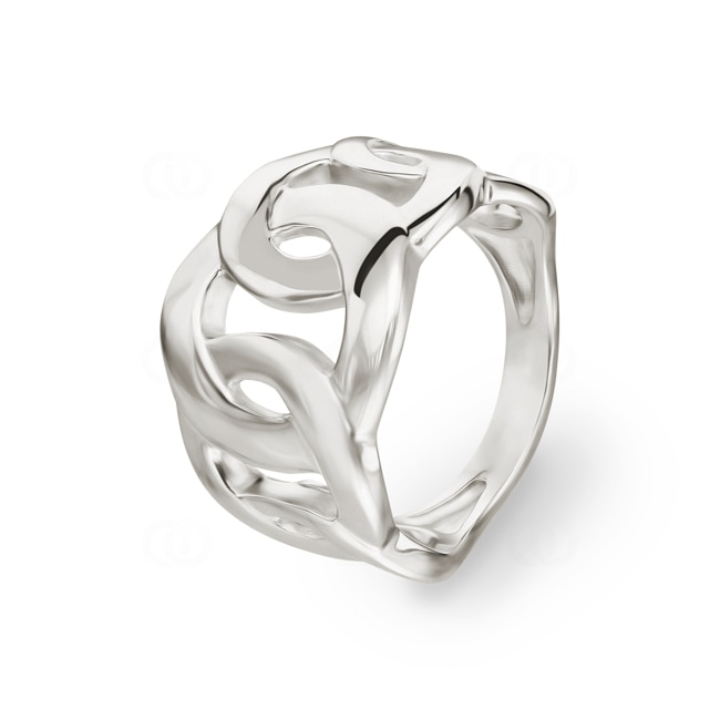 Damenring 925 Silber rhodiniert - 337375