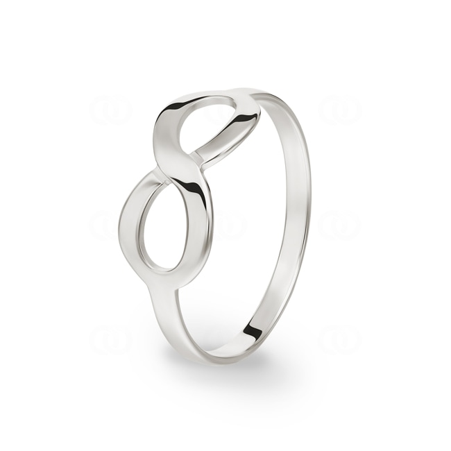 Bague Argent 925 rhodié, Infinity - 337473
