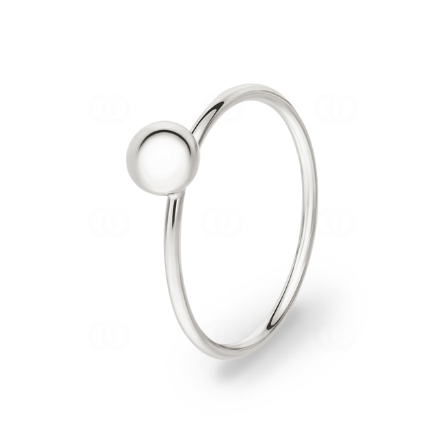 Ring 925 Silver rhodium-plated Ball - 337580
