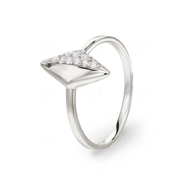 Damenring 925 Silber rhodiniert mit Zirkonia - 337674.1
