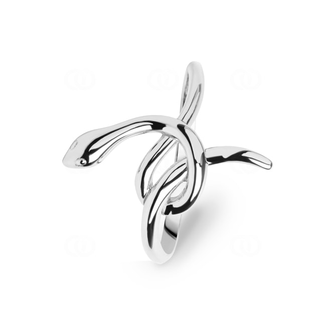 Ring 925 Silber rhodiniert Schlange - 337688