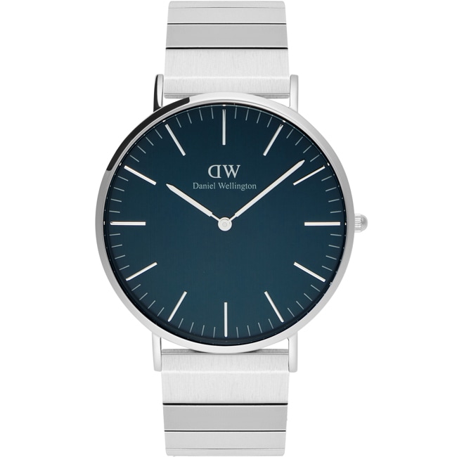 Daniel Wellington Classic Piano Link Arctic Silver Ø 40mm - DW00100776