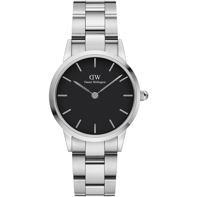 Daniel Wellington Iconic Link 28 Silver Black - DW00100208